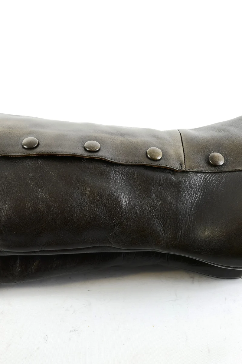 Hohe Stiefel Leder anthrazit
