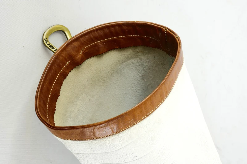 Stiefel Leder weiß