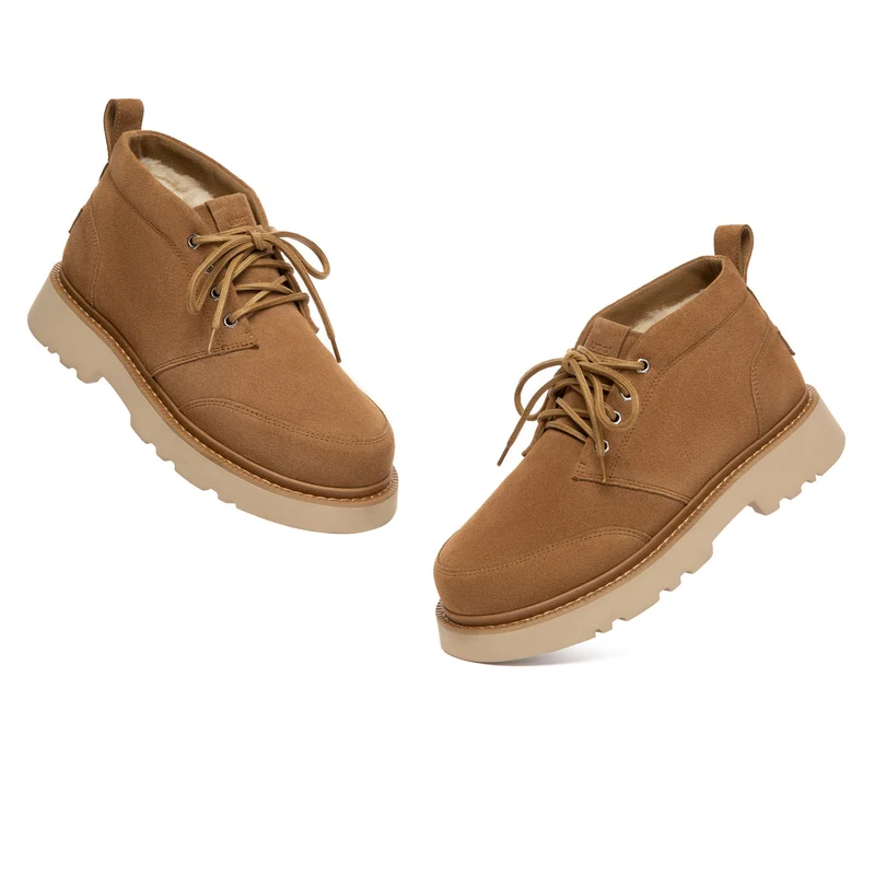 Men Casual Lace Up Ankle UGG Chukka