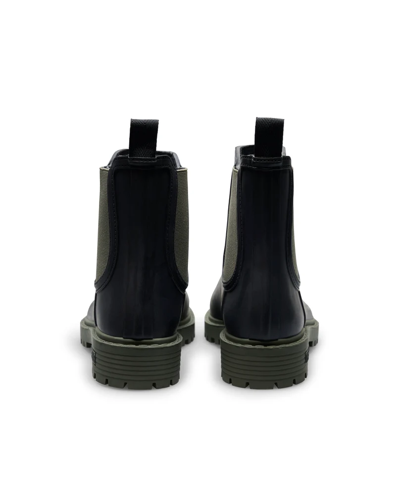 Bota de Agua Gaudi Smooth Black/Kaki