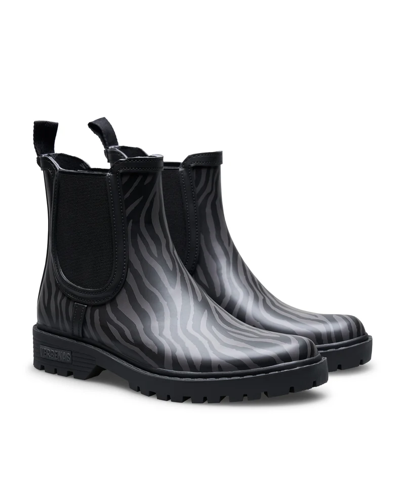Bota de Agua Gaudi Smooth Animal Black Zebra/Black
