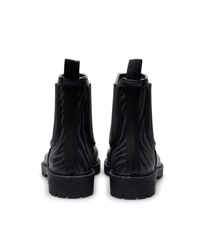 Bota de Agua Gaudi Smooth Animal Black Zebra/Black