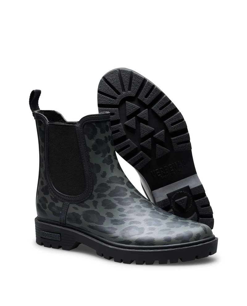 Bota de Agua Gaudi Smooth Animal Black Leo/Black
