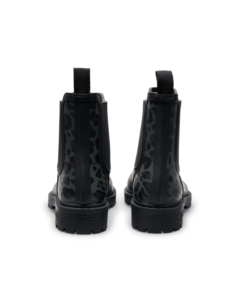 Bota de Agua Gaudi Smooth Animal Black Leo/Black