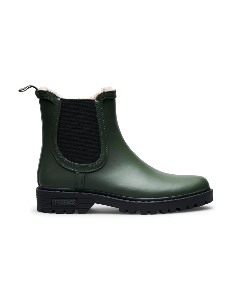 Bota de Agua Gaudi Fur Smooth Kaki/Black