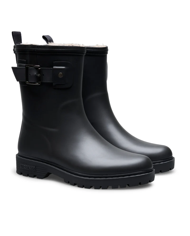 Bota de Agua Gadea Fur Smooth Black/Black