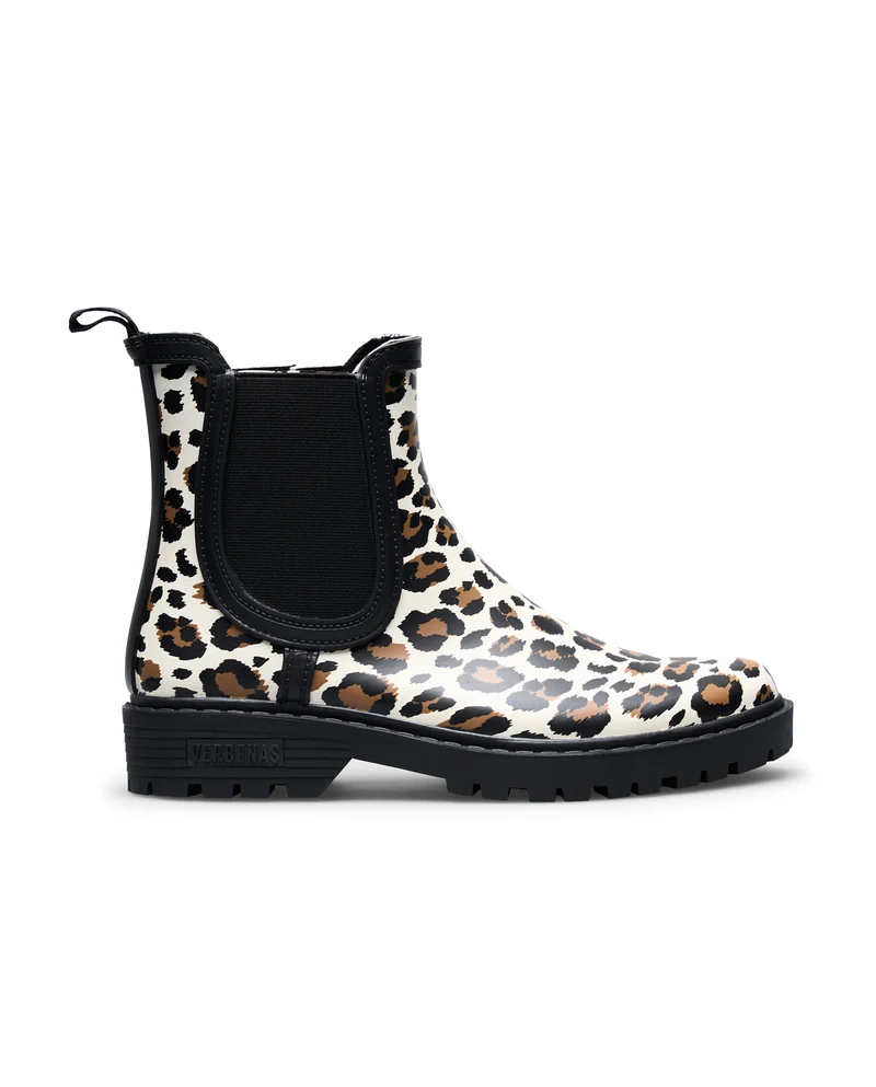 Bota de Agua Gaudi Fur Smooth Animal Crudo Leo/Black