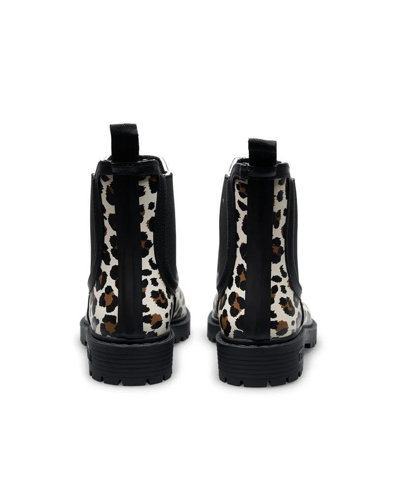 Bota de Agua Gaudi Fur Smooth Animal Crudo Leo/Black