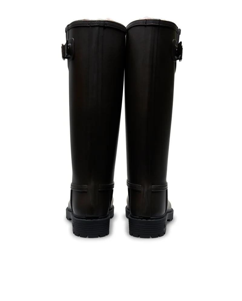 Bota de Agua Greta Fur Smooth Brown/Black