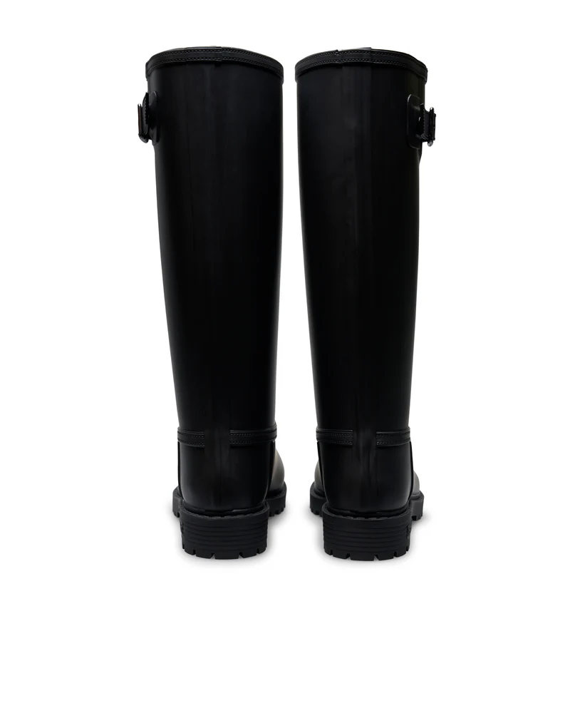 Bota de Agua Greta Fur Smooth Black/Black