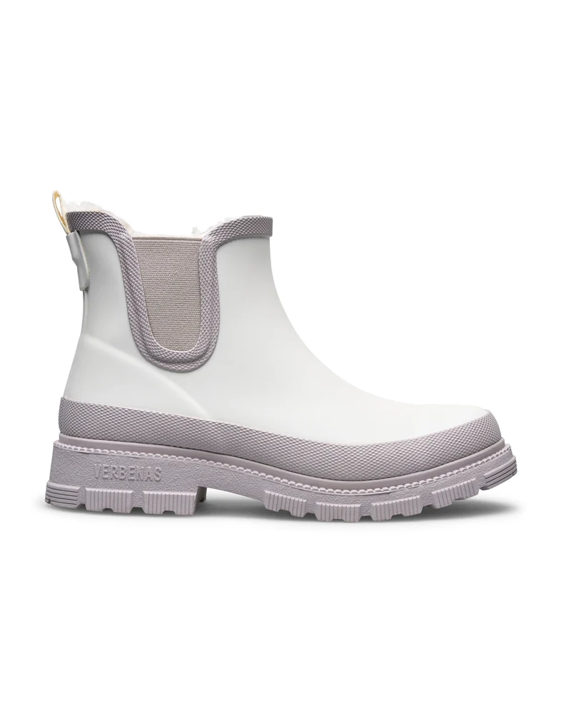 Bota de Agua Lua Fur Smooth Off White/Greige