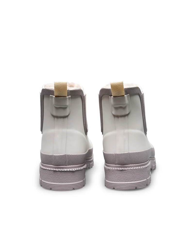 Bota de Agua Lua Fur Smooth Off White/Greige