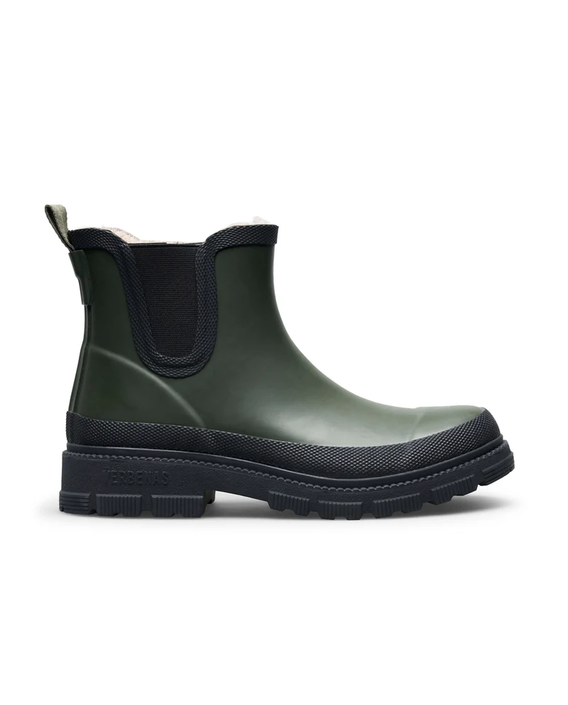 Bota de Agua Lua Fur Smooth Kaki/Black