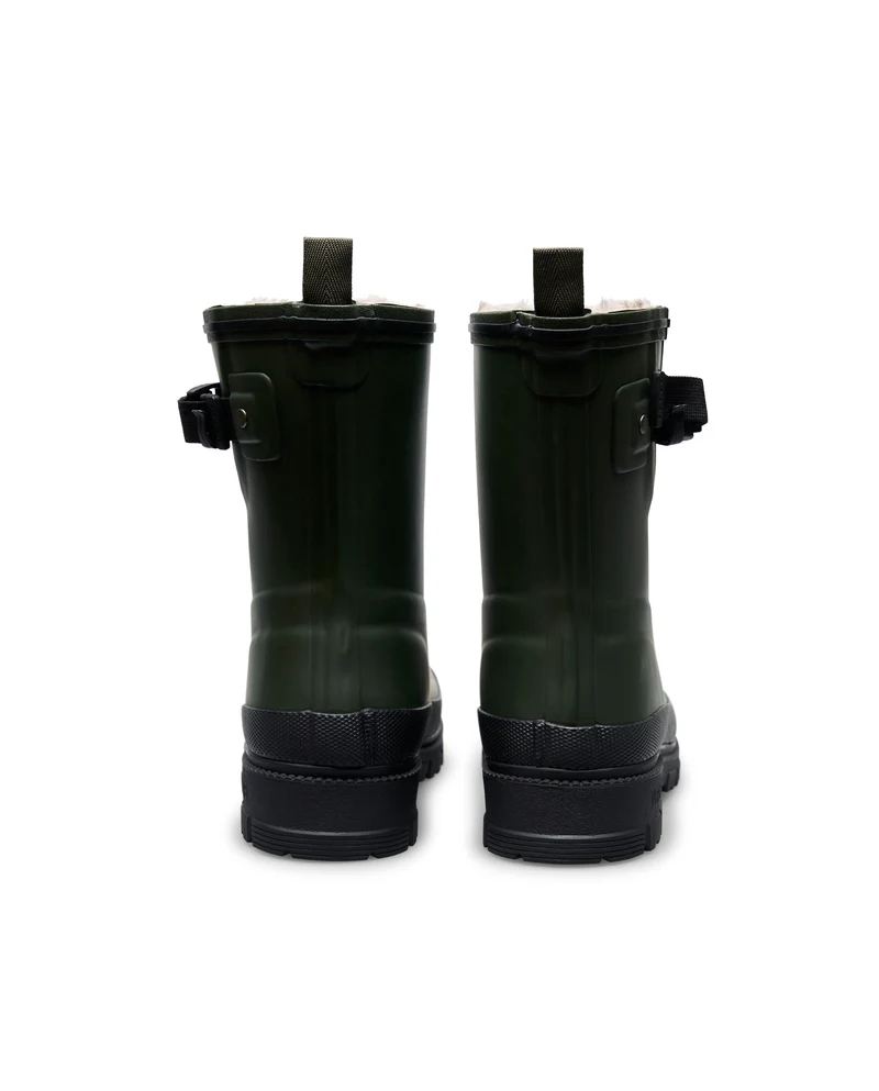 Bota de Agua Lina Fur Smooth Kaki/Black