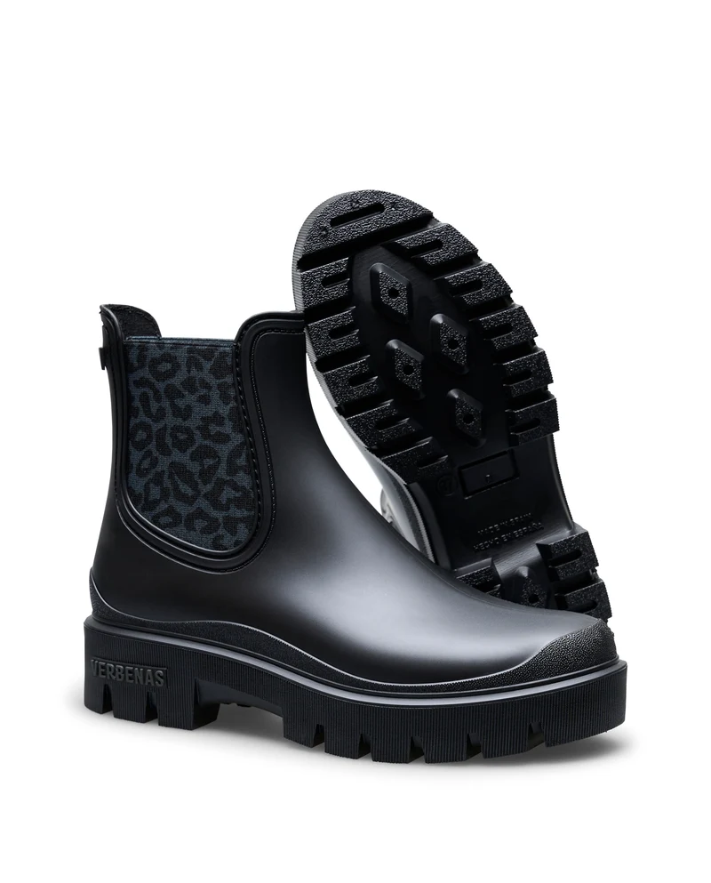 Bota de Agua Mae Mate Animal Negro/Leo Negro
