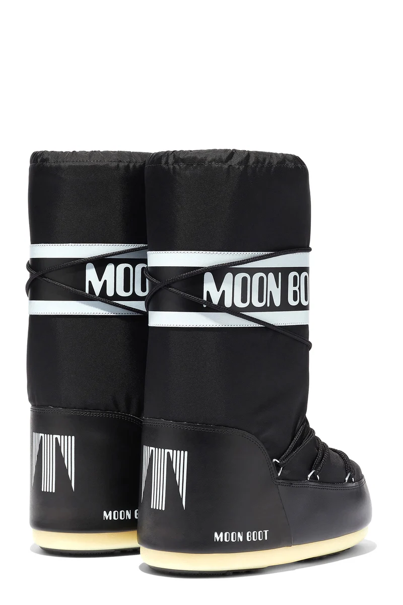 Moon Boot Damen Stiefel Icon Nylon Schwarz