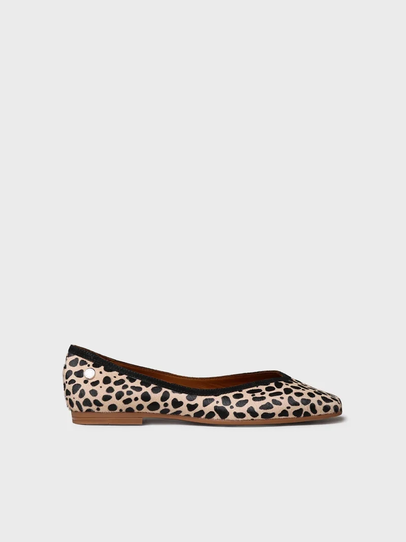 Zapato plano en piel para mujer | MARIBEL-PT