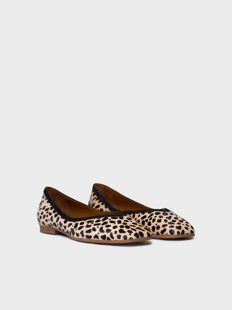 Zapato plano en piel para mujer | MARIBEL-PT