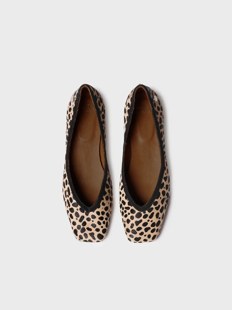 Zapato plano en piel para mujer | MARIBEL-PT