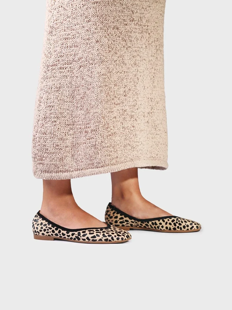 Zapato plano en piel para mujer | MARIBEL-PT