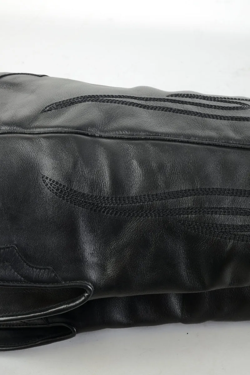 Overknees Leder schwarz