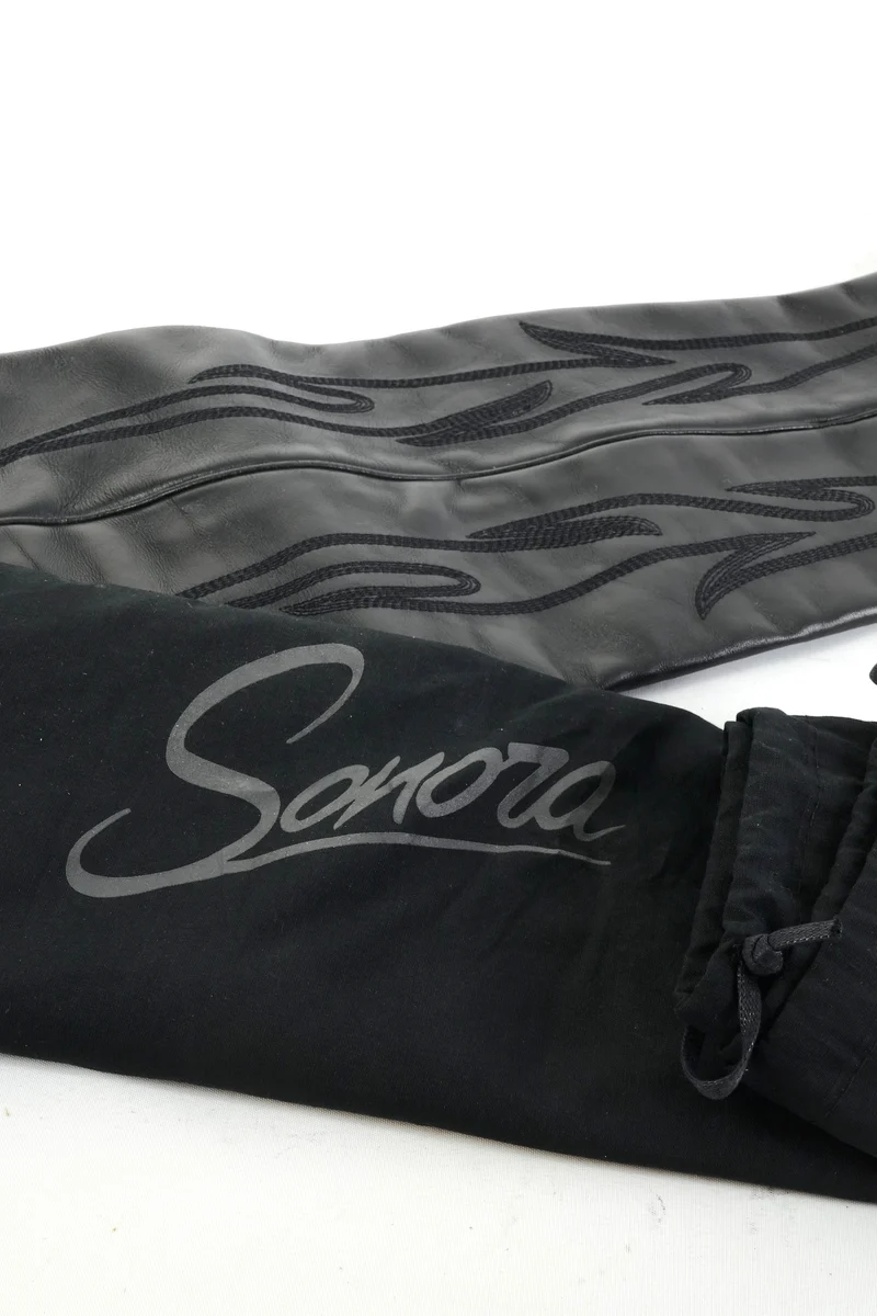 Overknees Leder schwarz