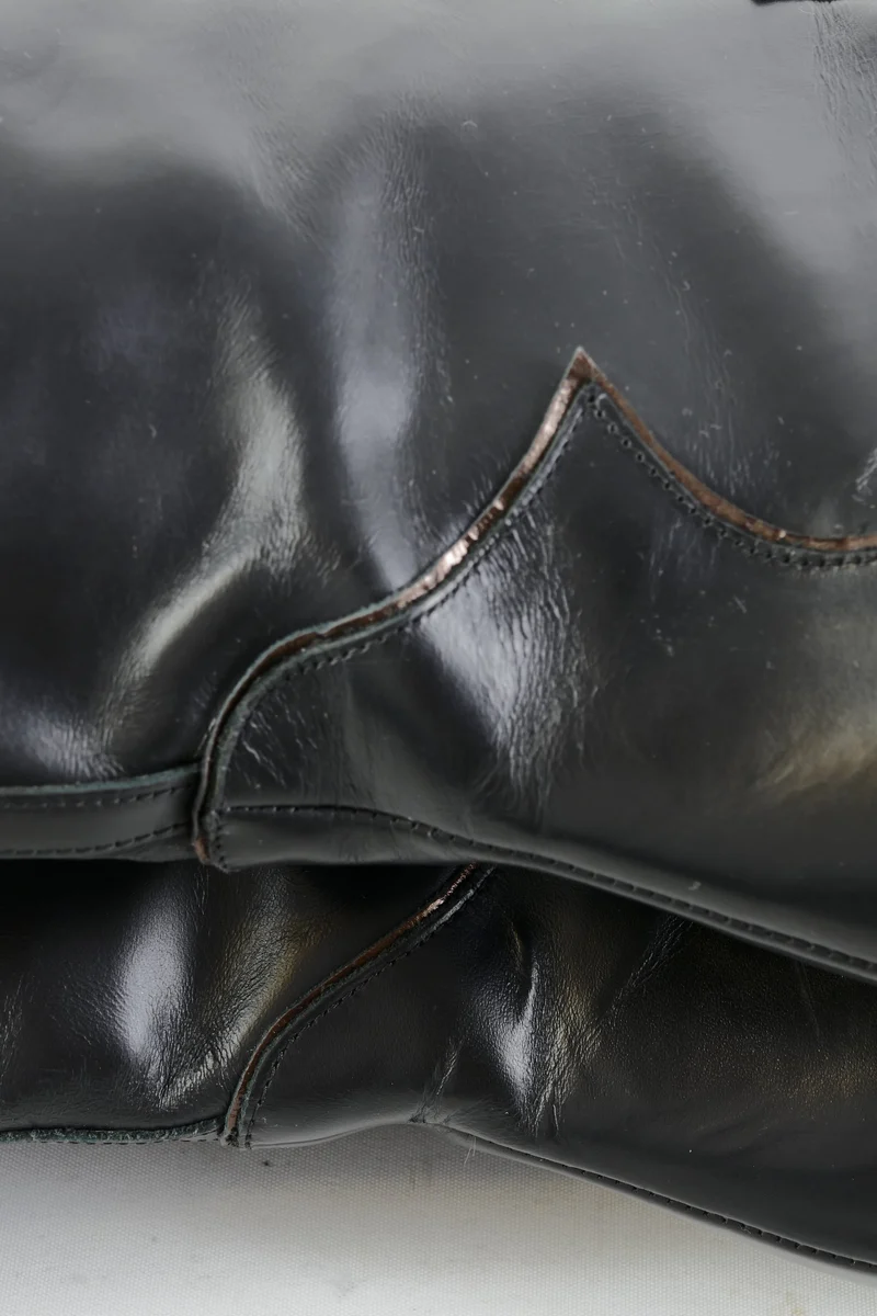 Overknees Leder schwarz