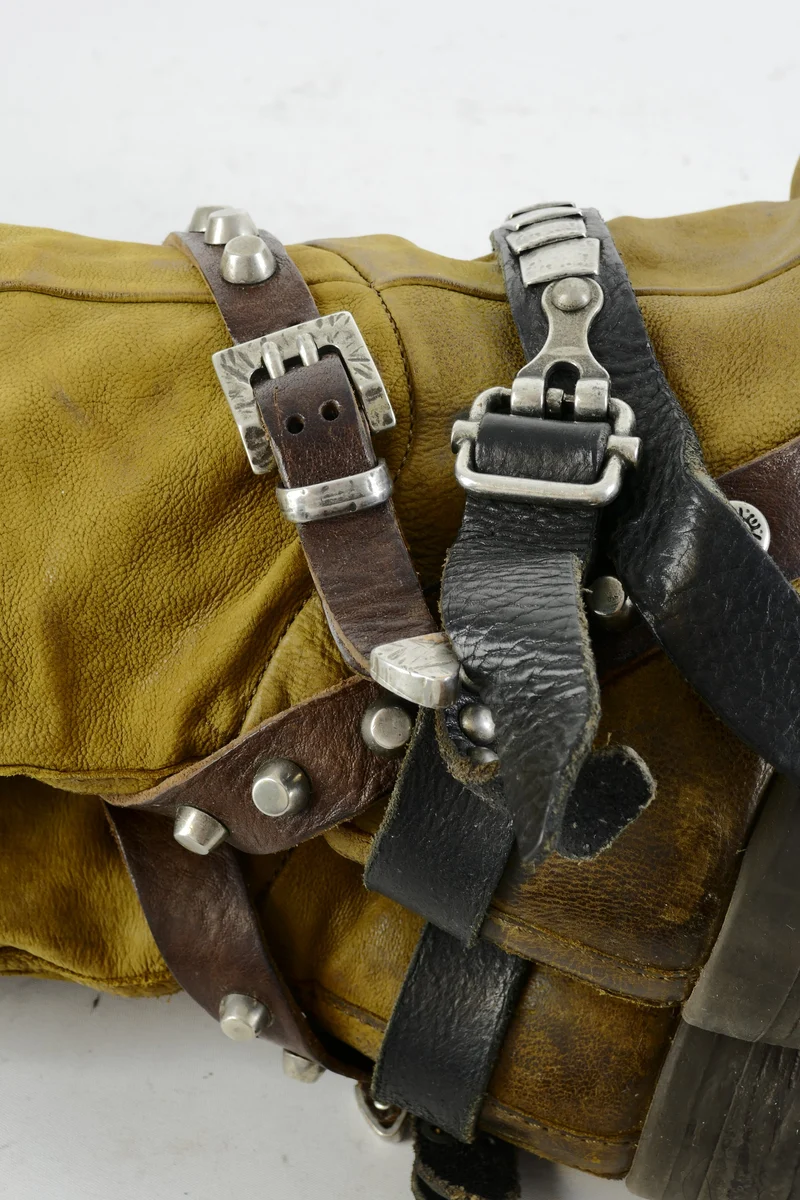 Hohe Stiefel Leder senffarben