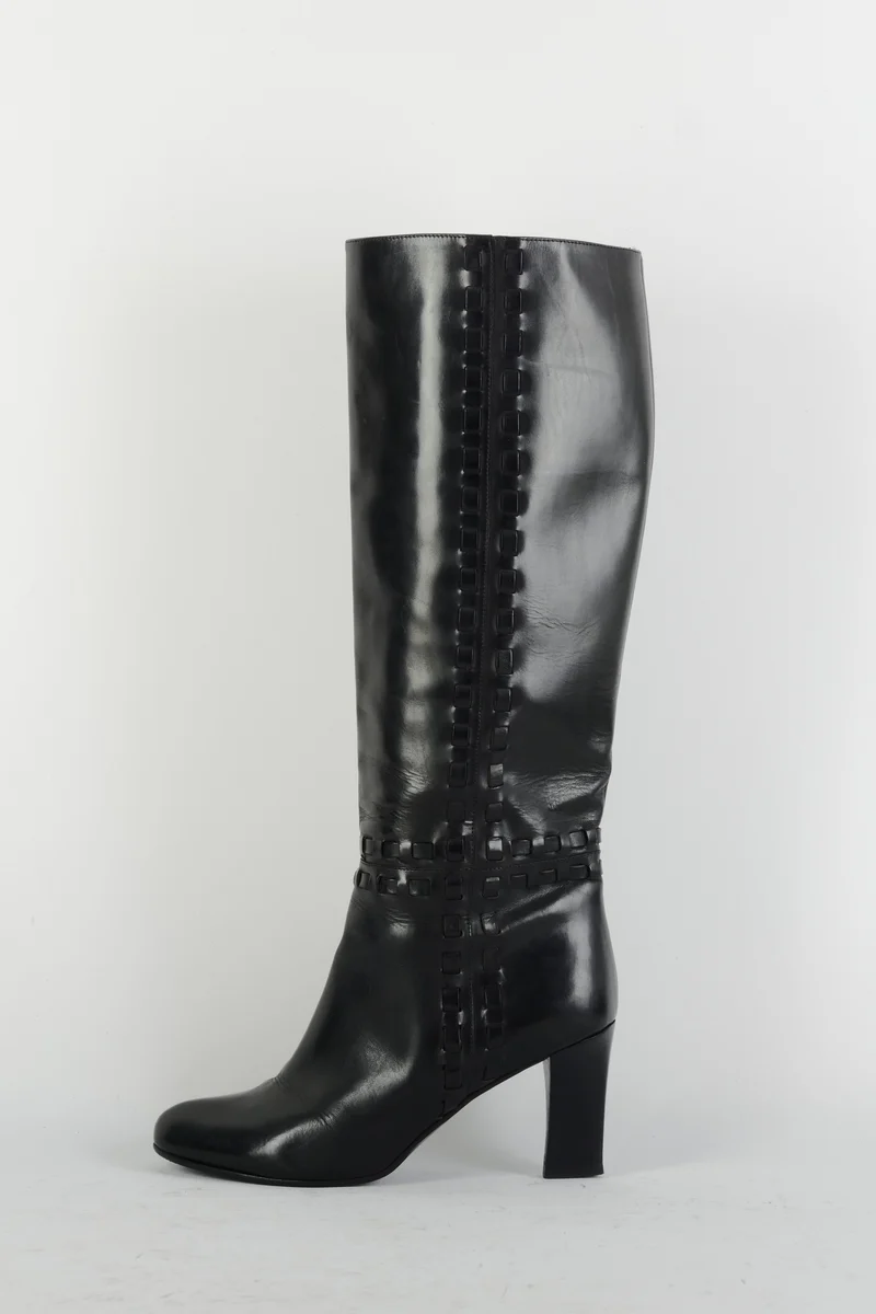 Stiefel Leder schwarz