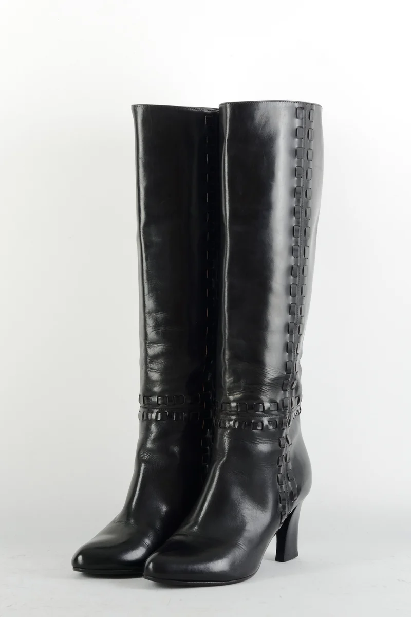Stiefel Leder schwarz