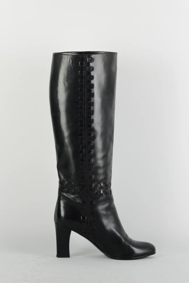 Stiefel Leder schwarz