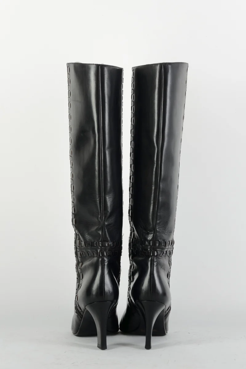 Stiefel Leder schwarz