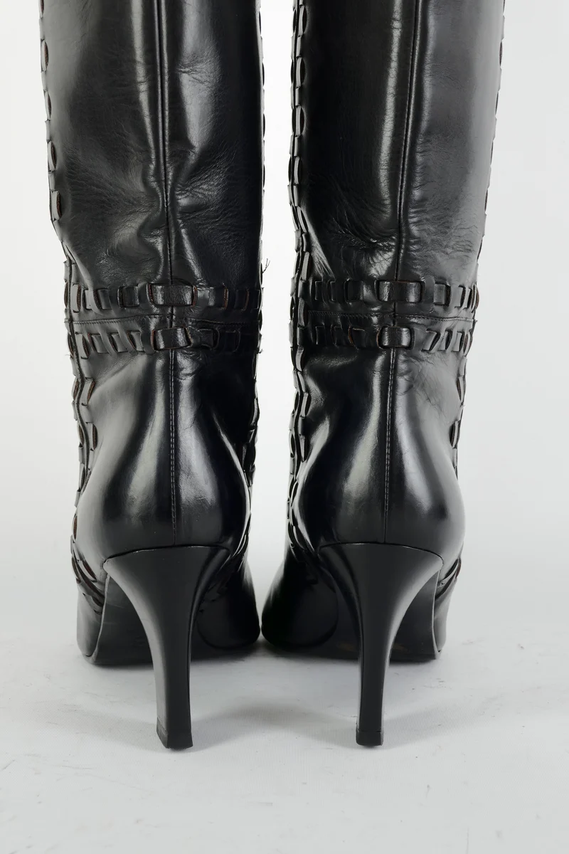 Stiefel Leder schwarz