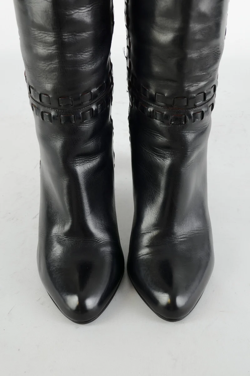 Stiefel Leder schwarz