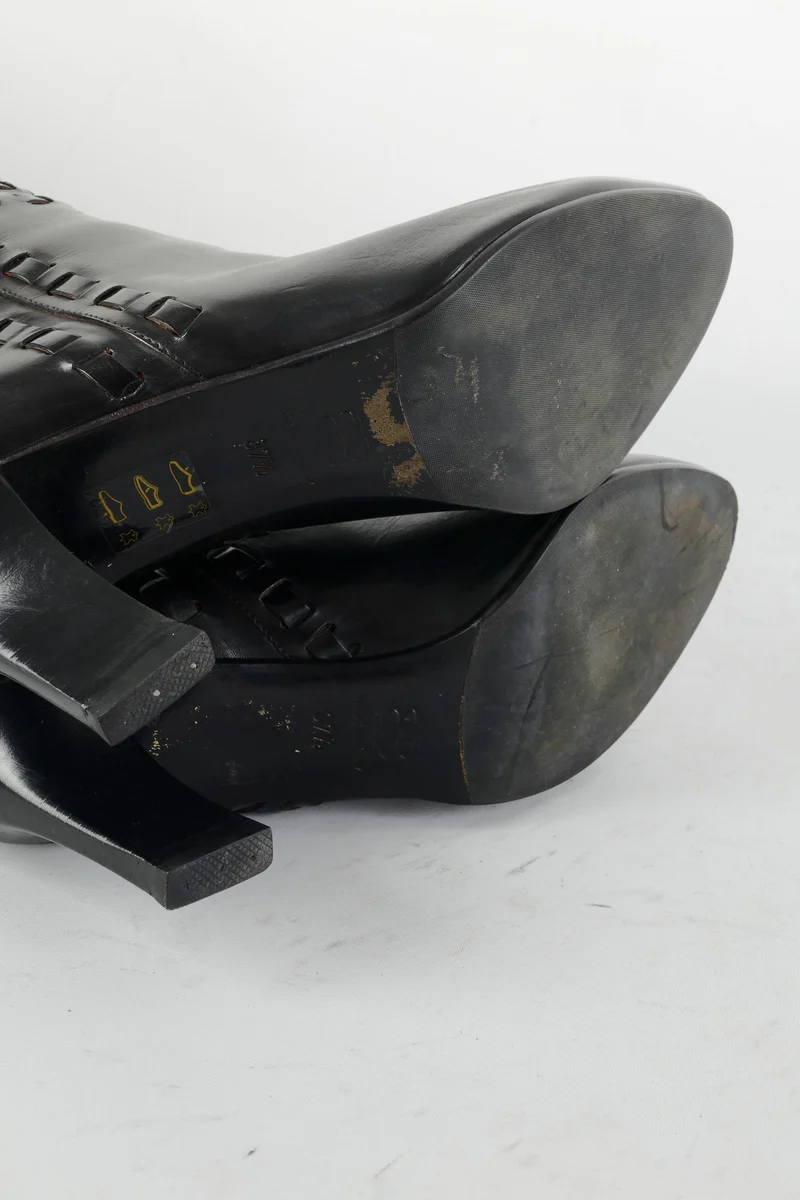 Stiefel Leder schwarz