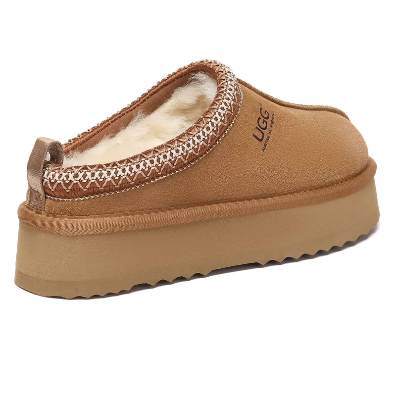 Tazman Multicolor UGG Platform Slippers
