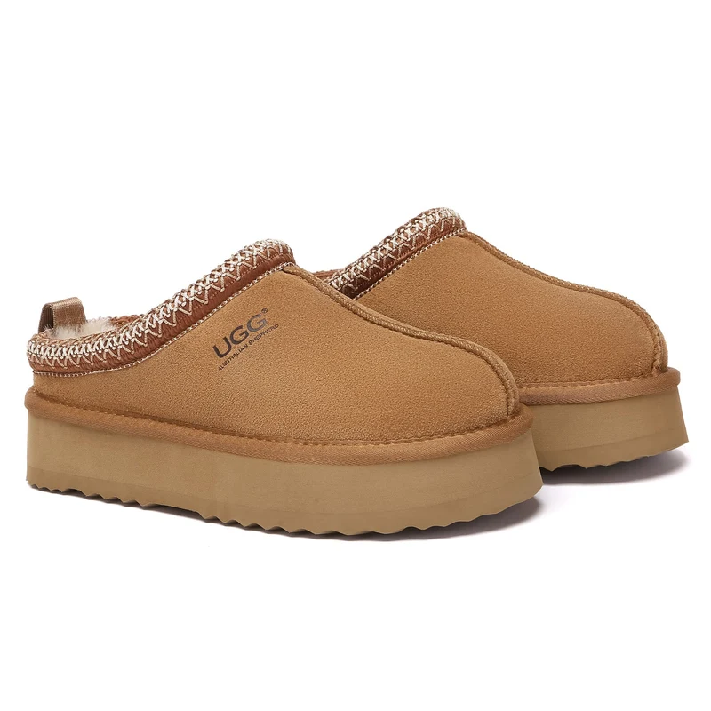 Tazman Multicolor UGG Platform Slippers