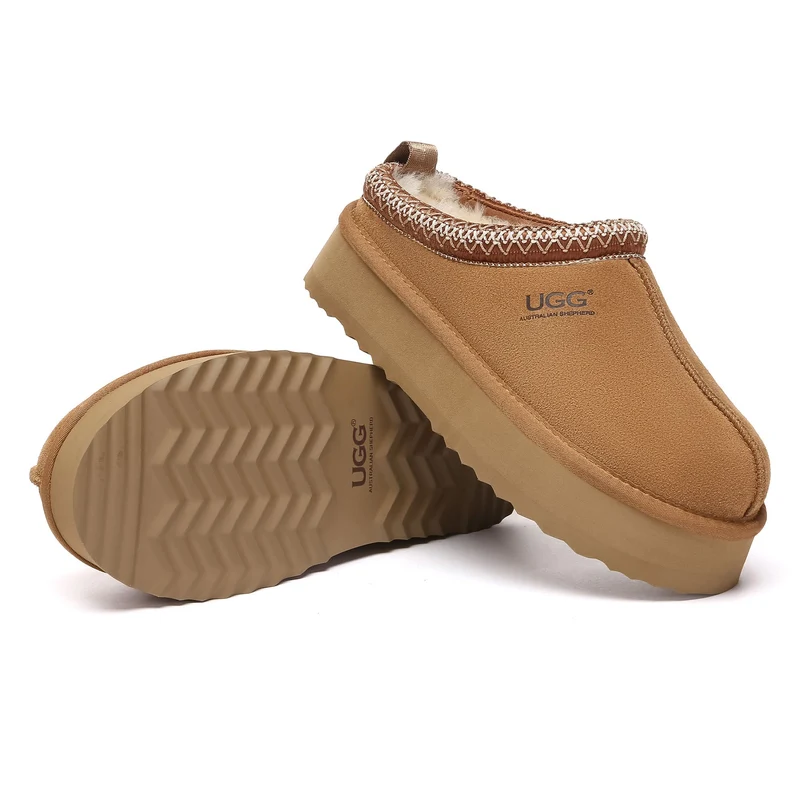 Tazman Multicolor UGG Platform Slippers