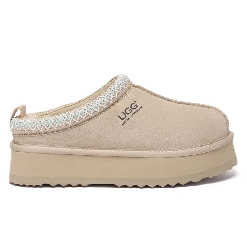 Tazman Multicolor UGG Platform Slippers