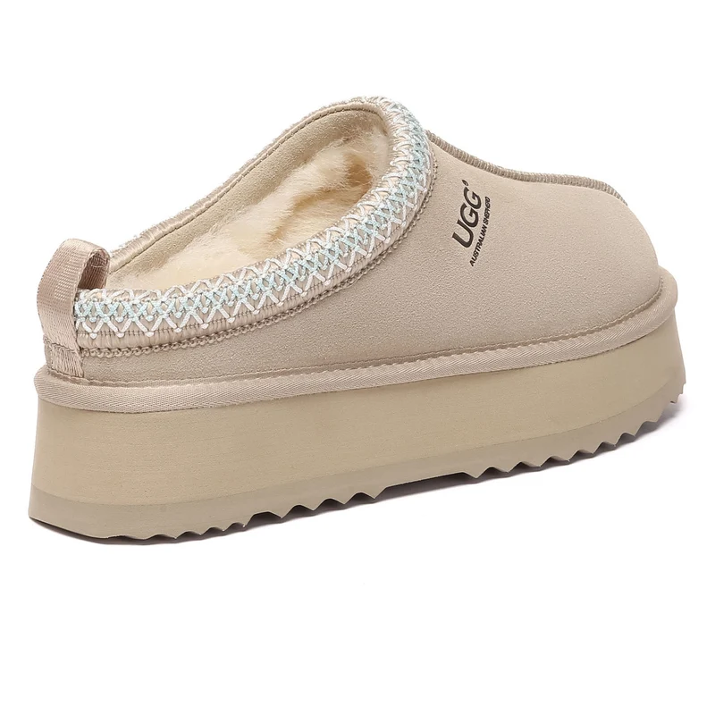 Tazman Multicolor UGG Platform Slippers