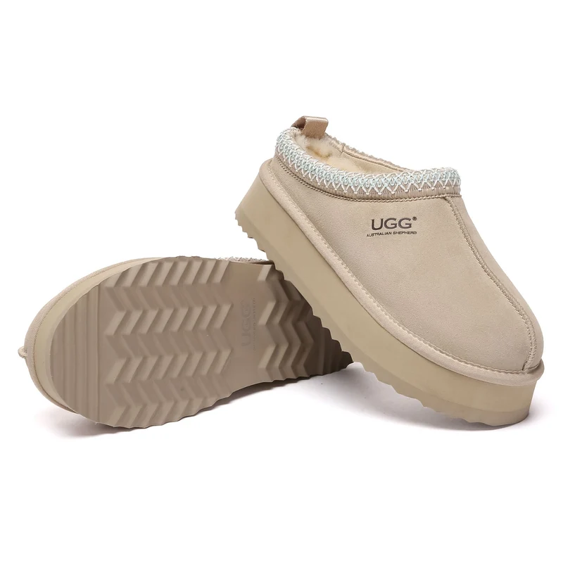 Tazman Multicolor UGG Platform Slippers