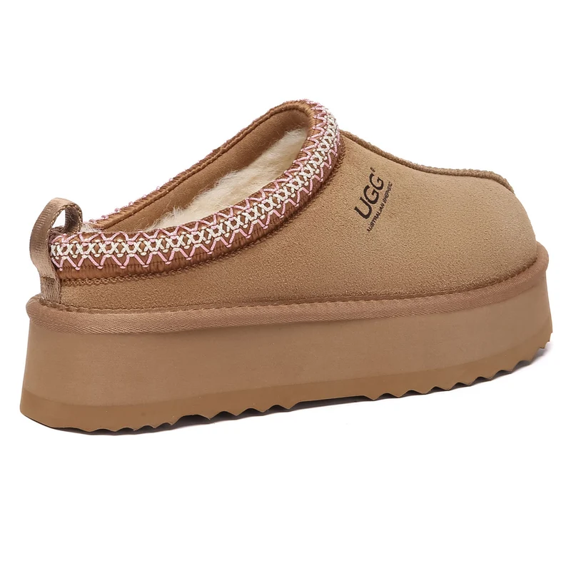 Tazman Multicolor UGG Platform Slippers