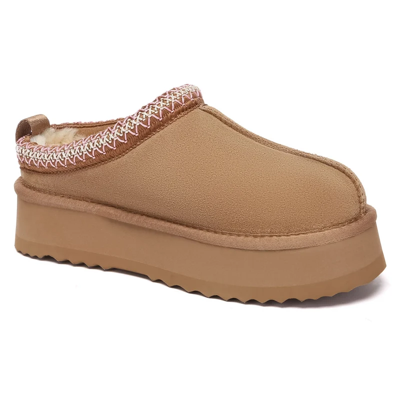 Tazman Multicolor UGG Platform Slippers