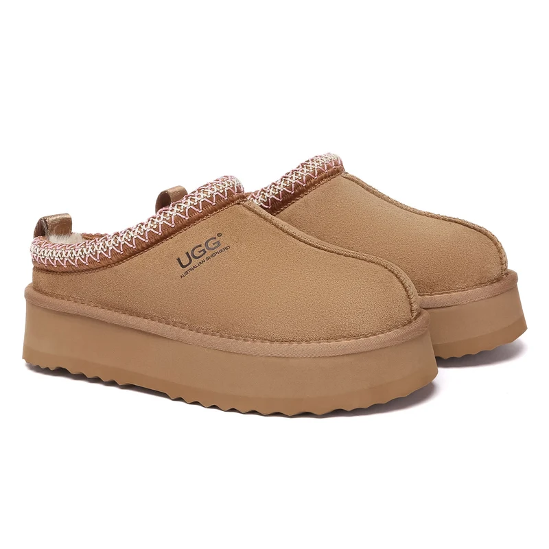 Tazman Multicolor UGG Platform Slippers
