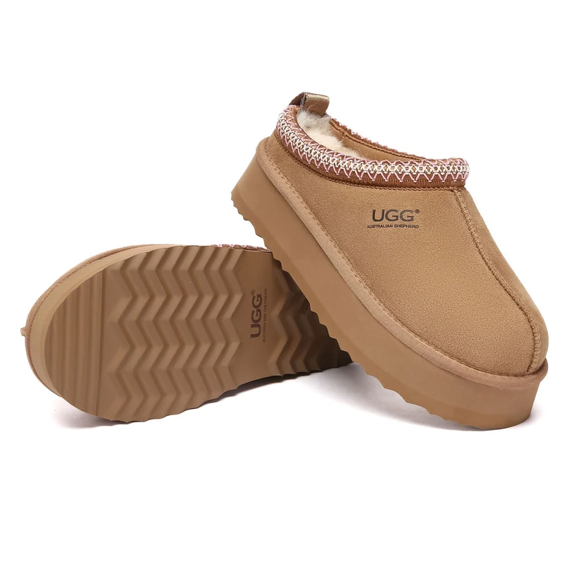 Tazman Multicolor UGG Platform Slippers