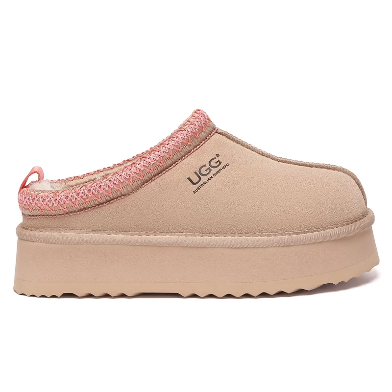 Tazman Multicolor UGG Platform Slippers