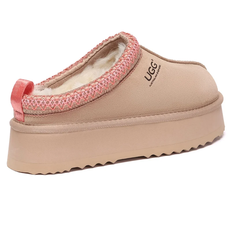 Tazman Multicolor UGG Platform Slippers