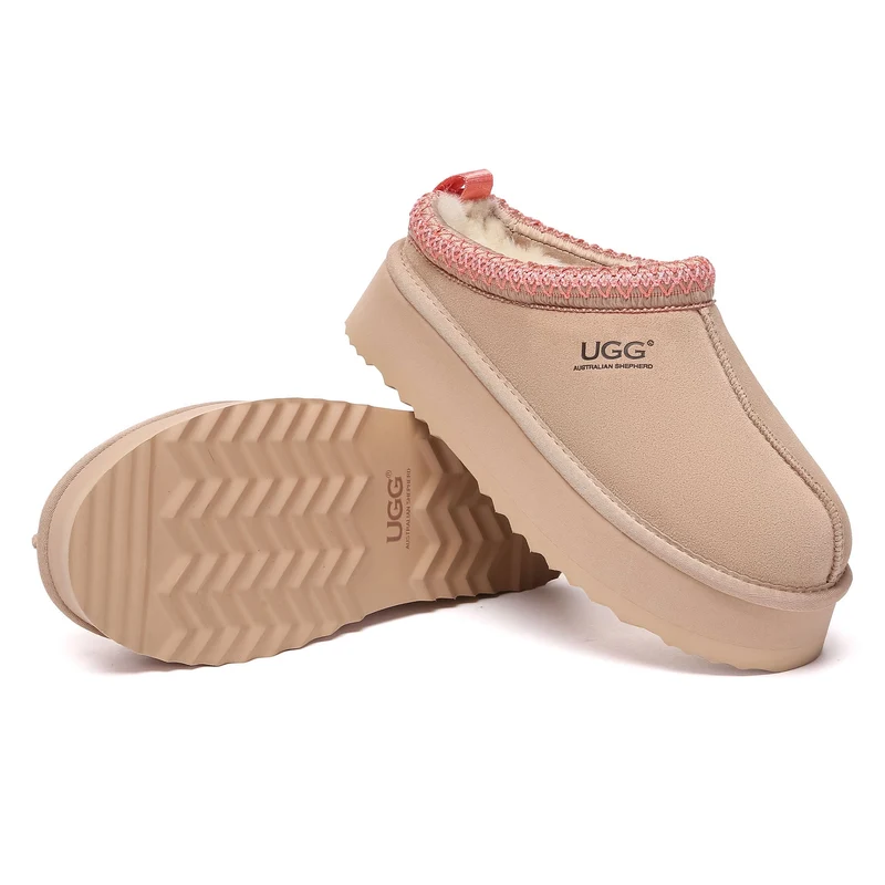 Tazman Multicolor UGG Platform Slippers