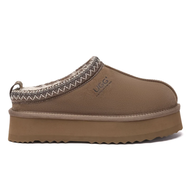 Tazman Multicolor UGG Platform Slippers