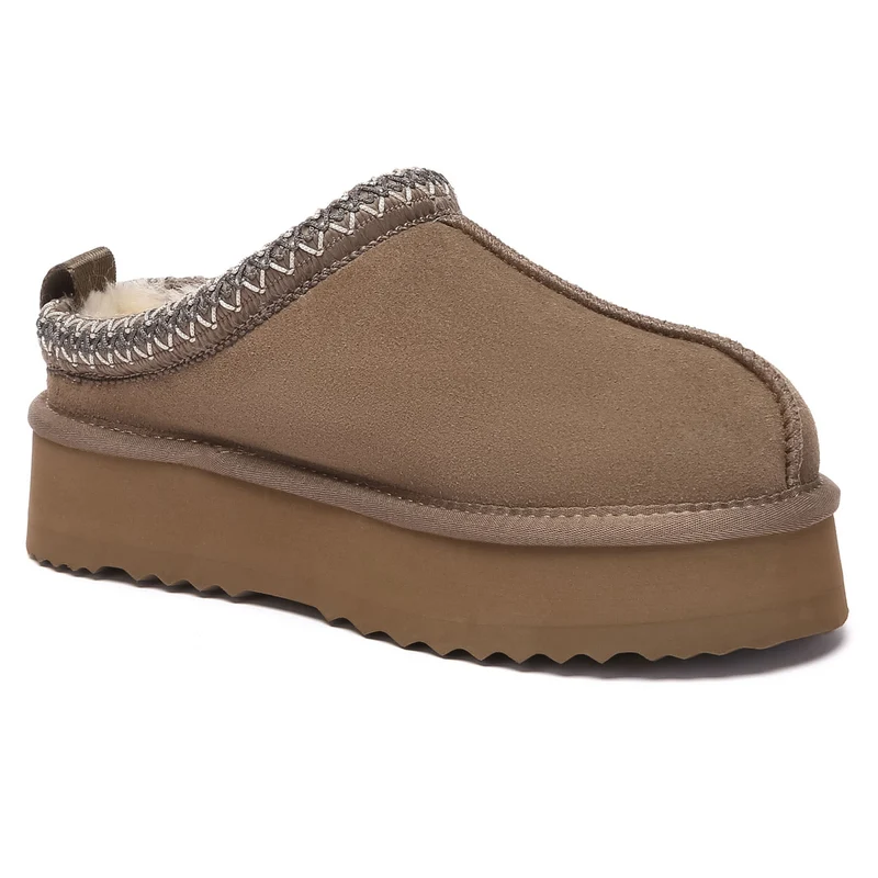 Tazman Multicolor UGG Platform Slippers